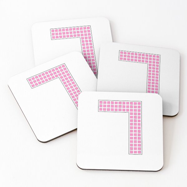 Item preview, Number 7 - Pink Pixel Block Character designed and sold by PixelGlyphs.