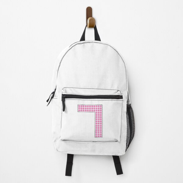 Item preview, Number 7 - Pink Pixel Block Character designed and sold by PixelGlyphs.