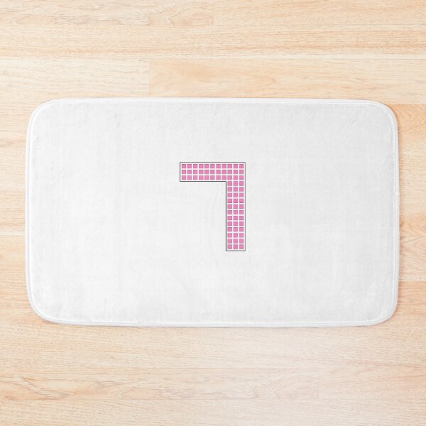 Item preview, Number 7 - Pink Pixel Block Character designed and sold by PixelGlyphs.