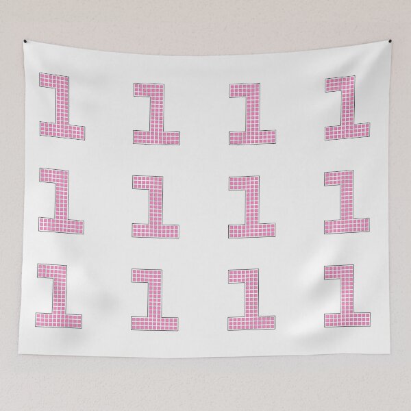 Item preview, Número 1 - Personaje de bloque de píxeles rosa designed and sold by PixelGlyphs.