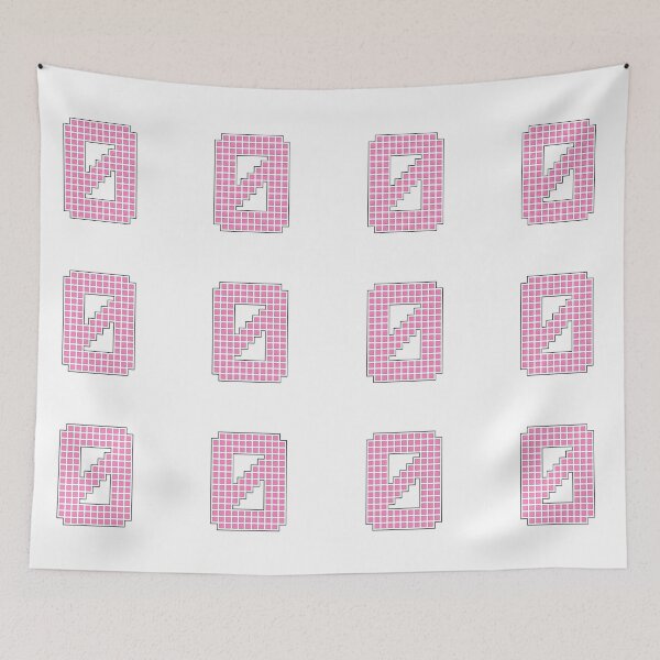 Item preview, Number 0 - Pink Pixel Block Character designed and sold by PixelGlyphs.