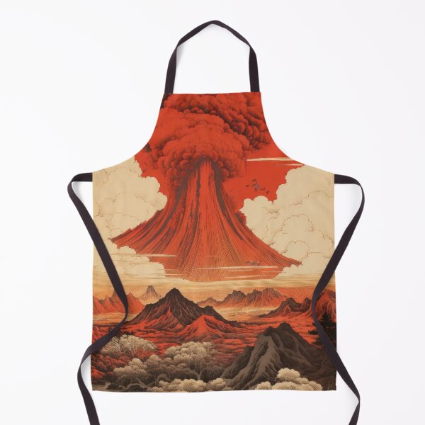 Item preview, Eruption Over Fuji | Explosive Art Inspired by Nature's Fury designed and sold by Zezeshop1.