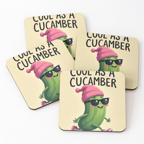 Item preview, Cool as a Cucumber – Veggie With Swagger designed and sold by PaperCastle.
