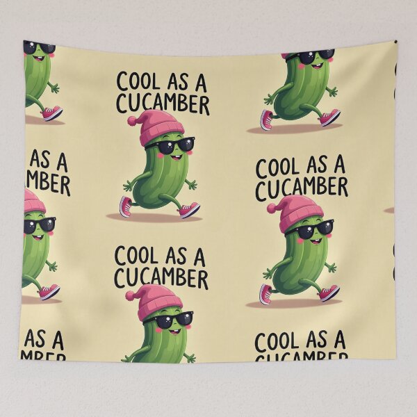 Item preview, Cool as a Cucumber – Veggie With Swagger designed and sold by PaperCastle.