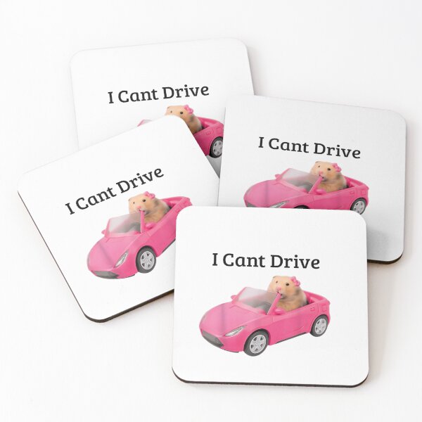 Item preview, I Cant Drive Funny Hamster Meme Funny designed and sold by Juan Pedro Matta.