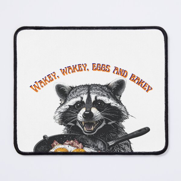 Item preview, Wakey, wakey eggs and bakey...and a racoon designed and sold by Feral Blessings.