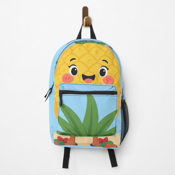 Item preview, Happy Pineapple with Flip-Flop – Cute Summer Kawaii Design designed and sold by InsegnaNChill.