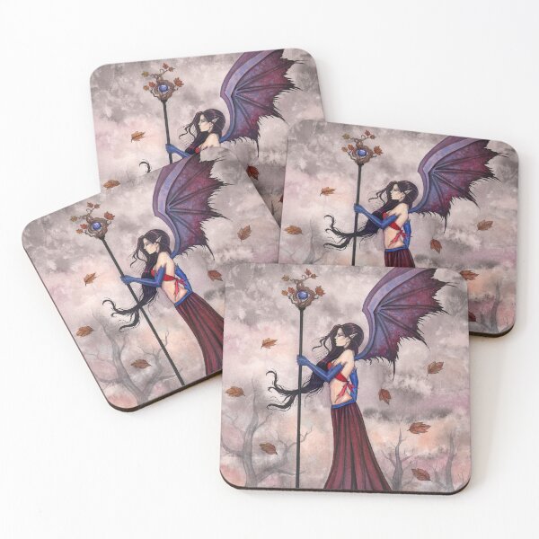 Item preview, Heart of Autumn Gothic Fantasy Fairy Art by Molly Harrison designed and sold by Molly  Harrison.
