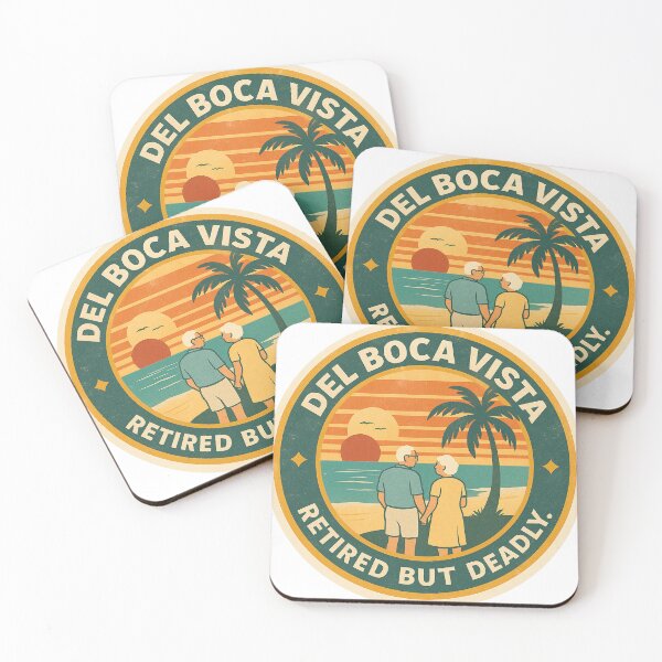 Item preview, Del Boca Vista – Retired But Deadly Retro Beach Tee designed and sold by F.F.Inc.