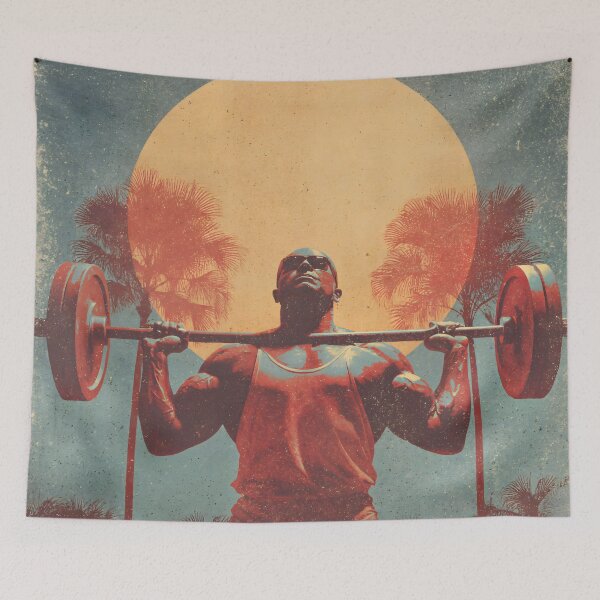 Item preview, Train Like It’s '76 – Retro Gym Vibes designed and sold by AI-Only Creations.