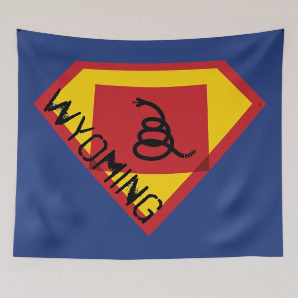 Item preview, WYOMINGITE WYOMINGIAN SHIELD - Freedom Is The Superpower - Modern Gadsden Snake Flag - Dont Tread On Me SUPERHERO WYOMING spellout design designed and sold by pelagio.