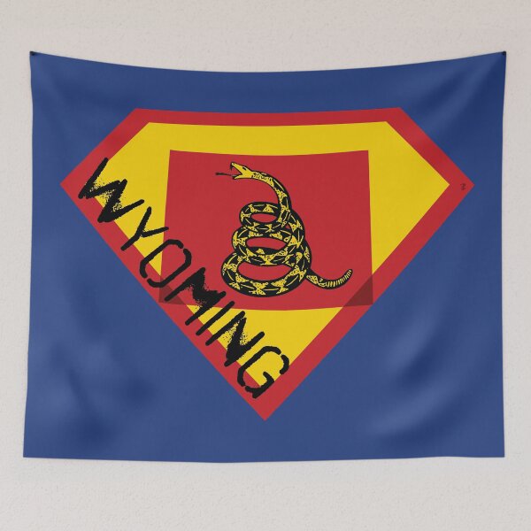 Item preview, WYOMINGITE WYOMINGIAN SHIELD - Freedom Is The Superpower -  Gadsden Snake Flag - Dont Tread On Me SUPERHERO WYOMING spellout design designed and sold by pelagio.