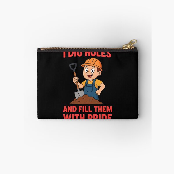 Item preview, Funny Construction Worker Gifts – “I Dig Holes and Fill Them with Pride” Quote Shirt designed and sold by NicoDesignArt.
