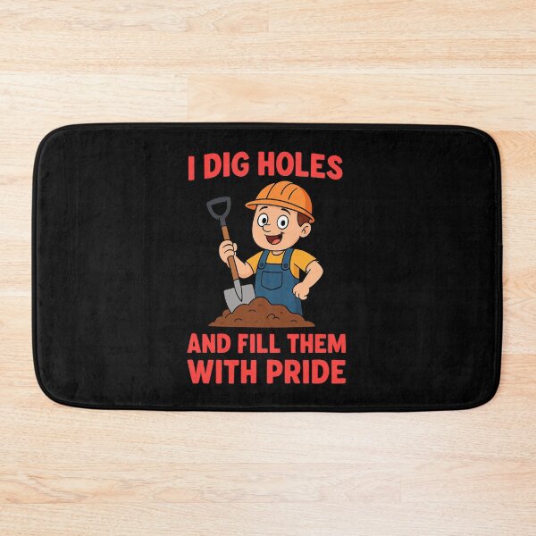 Item preview, Funny Construction Worker Gifts – “I Dig Holes and Fill Them with Pride” Quote Shirt designed and sold by NicoDesignArt.