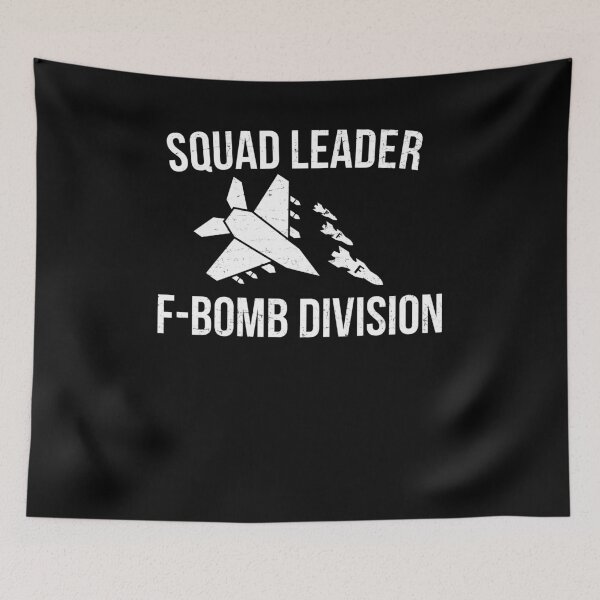 Item preview, Squad Leader F Bomb Division Profanity Cuss Swear T-Shirt designed and sold by LookTwice.