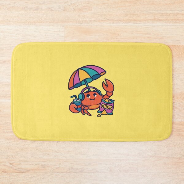 Item preview, Crab Snack Attack Beach Sticker designed and sold by Bramble99.