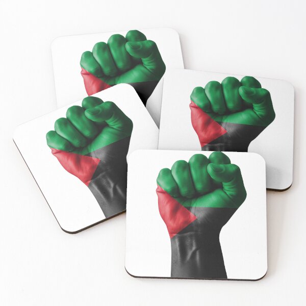 Item preview, Raised Fist with Martinique Colors – Caribbean Pride and Social Struggle designed and sold by Matinik Résilience | Culture & Fierté Martiniquaise.
