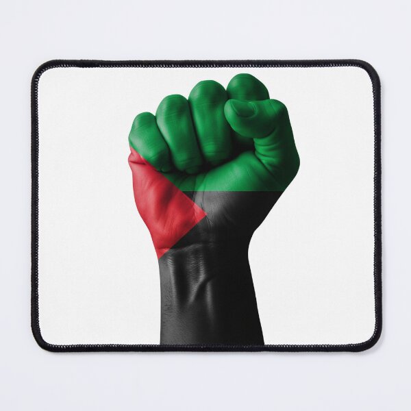 Item preview, Raised Fist with Martinique Colors – Caribbean Pride and Social Struggle designed and sold by Matinik Résilience | Culture & Fierté Martiniquaise.