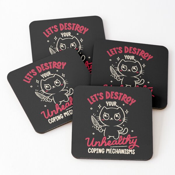 Item preview, Let's Destroy Your Unhealthy Coping Mechanisms by Tobe Fonseca designed and sold by Tobe Fonseca®.