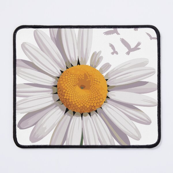 Item preview, Daisy Flower with Flying Birds - Nature Aesthetic designed and sold by Youicom.