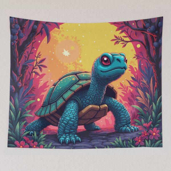 Item preview, Neon Turtle Magic Forest designed and sold by JonelleTshirts.