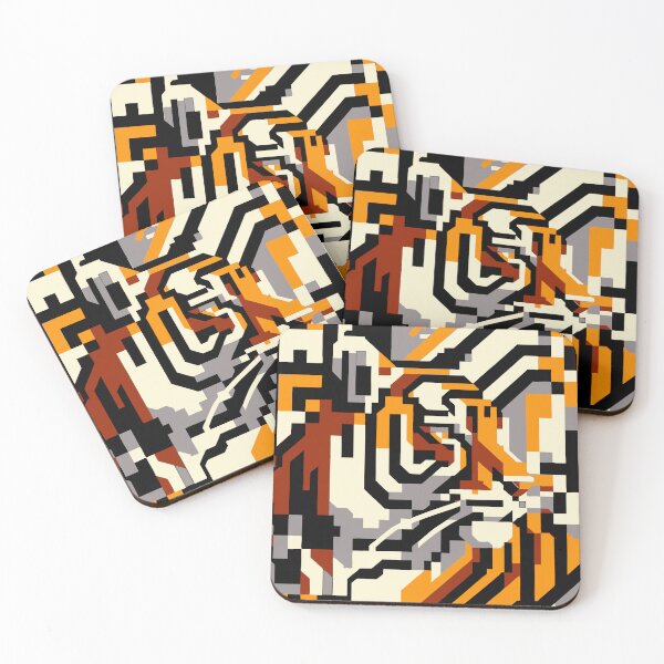 Item preview, tiger pixels designed and sold by tristanmillward.