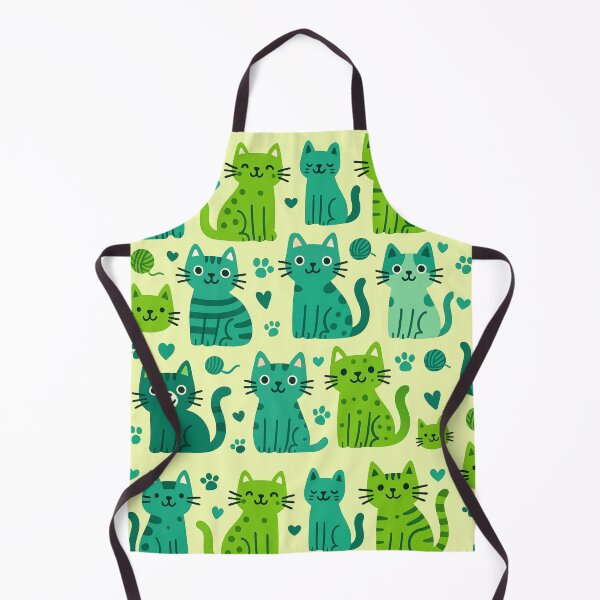Aperçu de l'œuvre Petits chats verts créée et vendue par Rislam.