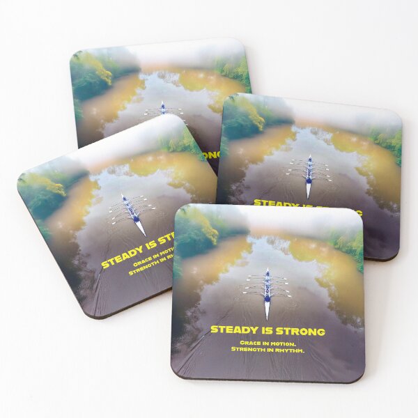 Item preview, Steady Is Strong – Minimalist Rowing Motivation designed and sold by Michael van der Hoorn.