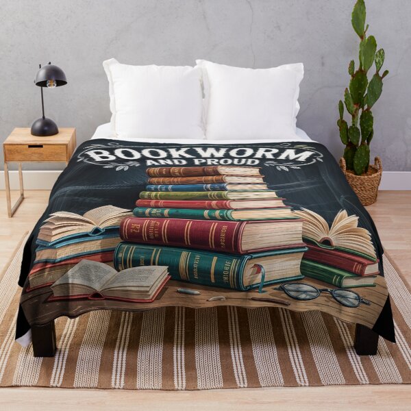 Item preview, Bookworm & Proud – A Bold Tribute to Literary Passion designed and sold by ForeverPrintsOK.