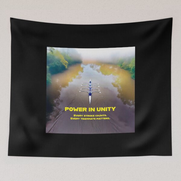 Item preview, Power in Unity – Motivational Rowing Poster designed and sold by Michael van der Hoorn.