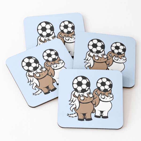 Item preview, 2 Horse Team Soccer Head Play Funny Friends Football Ball designed and sold by shirt-o-mat.