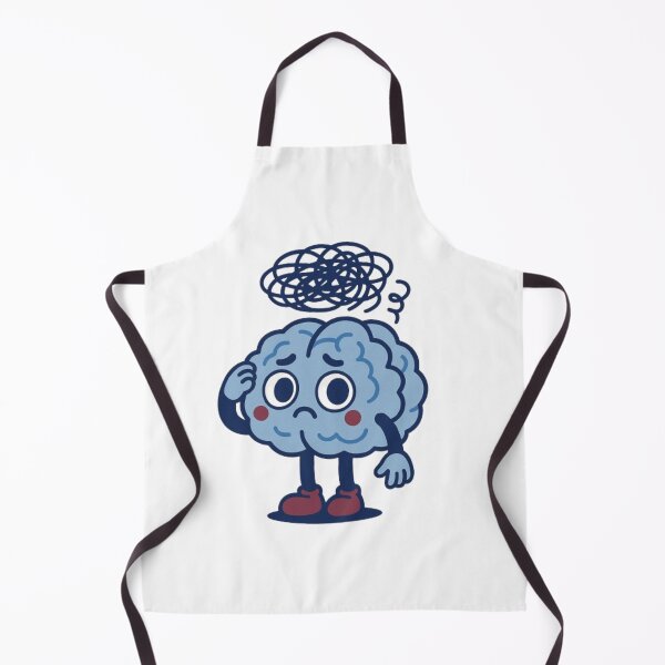 Item preview, Overthinking Club – Cute Mental Health Brain Illustration designed and sold by MeowLoka ⭐⭐⭐⭐.