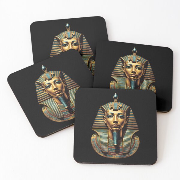 Item preview, An Illustration of Tutankhamun Mask designed and sold by StudioRedKoala.