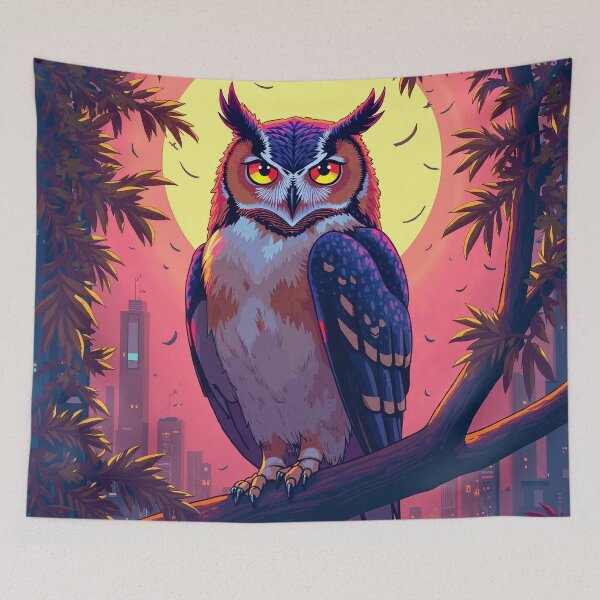 Item preview, Urban Owl Mystical Night designed and sold by JonelleTshirts.
