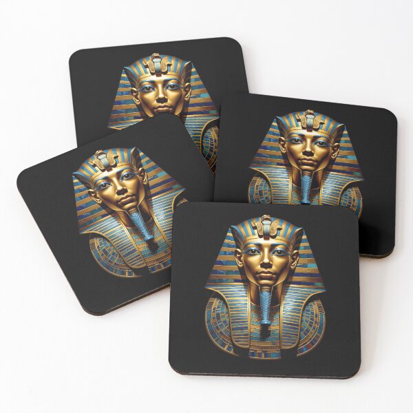 Item preview, An Illustration of Tutankhamun Mask designed and sold by StudioRedKoala.