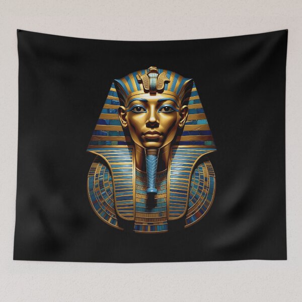 Item preview, An Illustration of Tutankhamun Mask designed and sold by StudioRedKoala.