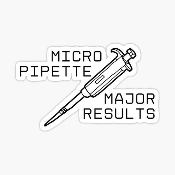 Item preview, Micropipette Major Results Black Text designed and sold by proofpink2.