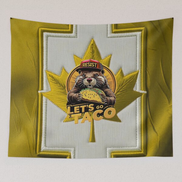 Item preview, Resist Beaver with Taco  Funny Animal Protest Design designed and sold by ArtDesignTp.
