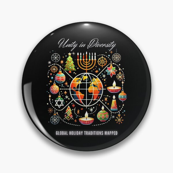 Item preview, Unity in Diversity: Global Holiday Traditions Mapped designed and sold by PIXelayDesigns.