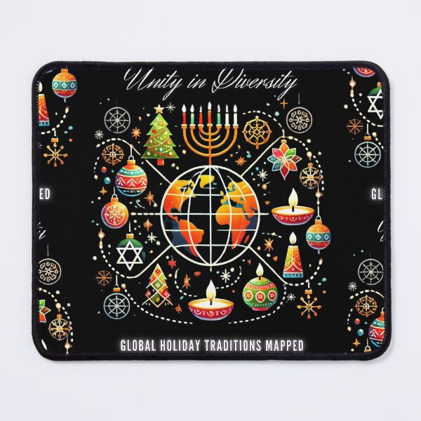 Item preview, Unity in Diversity: Global Holiday Traditions Mapped designed and sold by PIXelayDesigns.
