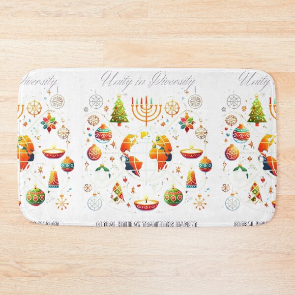 Item preview, Unity in Diversity: Global Holiday Traditions Mapped designed and sold by PIXelayDesigns.