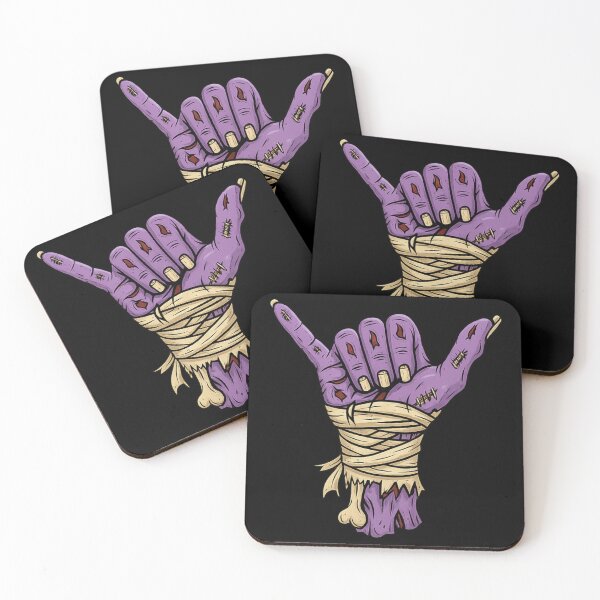 Item preview, Zombie Shaka Hand Symbol Grunge Purple Horror designed and sold by Tigerr3g.
