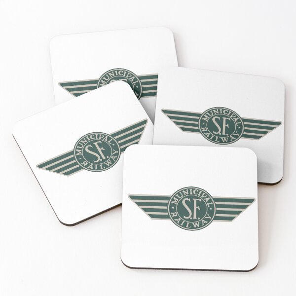 Item preview, San Francisco Municipal Railway “O’Shaughnessy” logo in green & cream evoking the 1940s & 1950s era and still seen on some vehicles today. designed and sold by PIXEL POP DESIGNS - Beyond the Norm!.