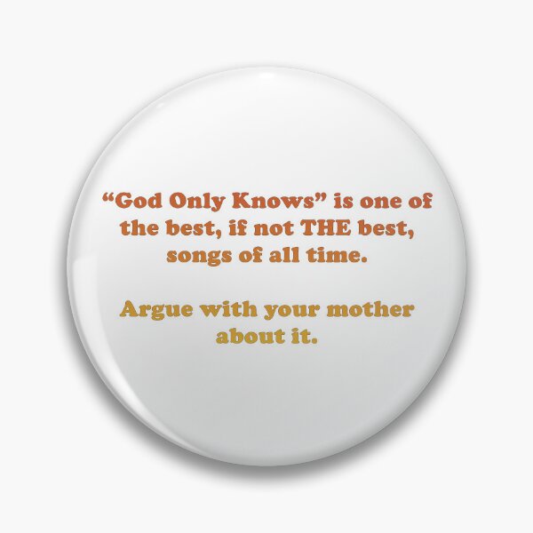 Item preview, God Only Knows designed and sold by RL4L.