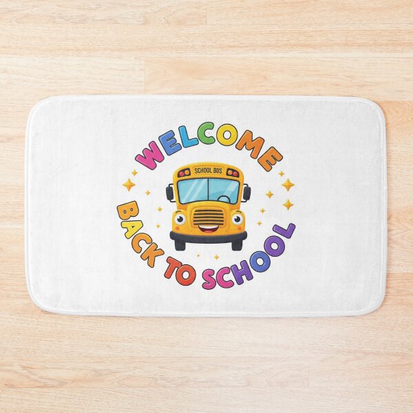 Item preview, Welcome Back to School Cute Yellow School Bus Kids designed and sold by Tigerr3g.