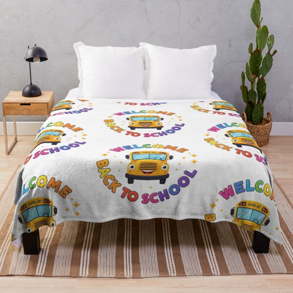 Item preview, Welcome Back to School Cute Yellow School Bus Kids designed and sold by Tigerr3g.