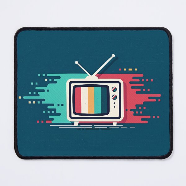 Item preview, color distortion banner glitchy picture on tv icon designed and sold by elkuni.