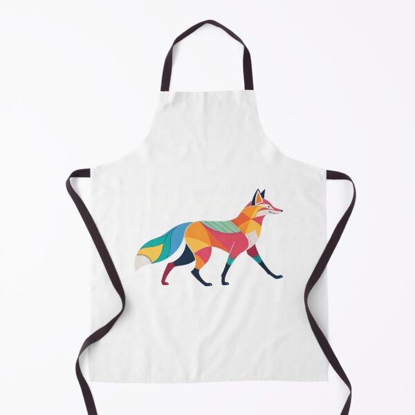 Item preview, Colorful Abstract Fox flat Illustration designed and sold by elkuni.