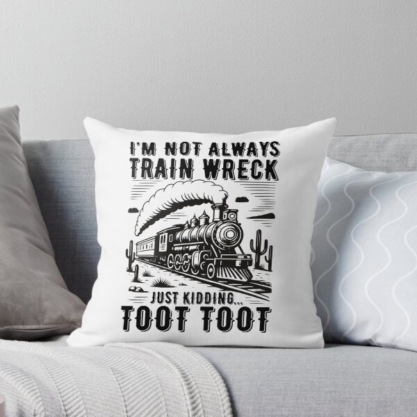 Item preview, Funny Trainwreck Toot Toot Sarcastic Humor Vintage Locomotive Design designed and sold by tigger shop.