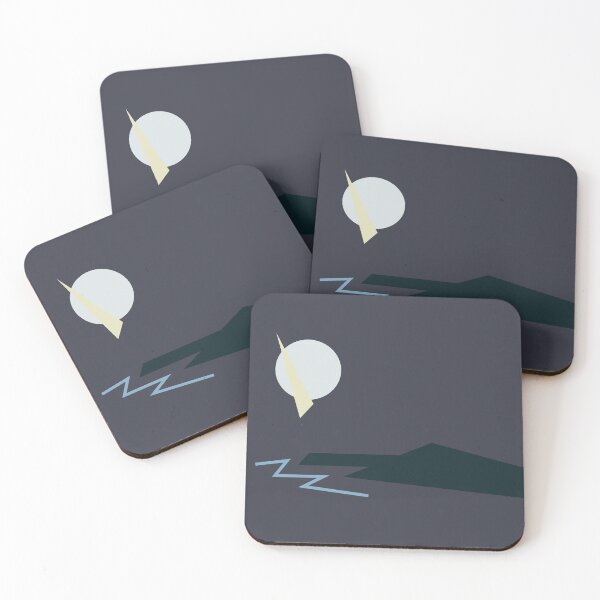Item preview, Moon Path - Minimalistic Suprematist Illustration designed and sold by strokes and splashes.